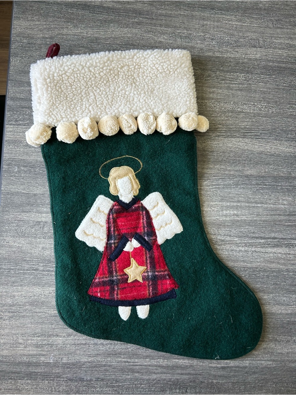 Woof n Poof Festive Angel Holiday Stocking